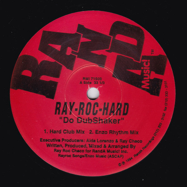 Ray Roc Hard : Dubbed Nights (12")