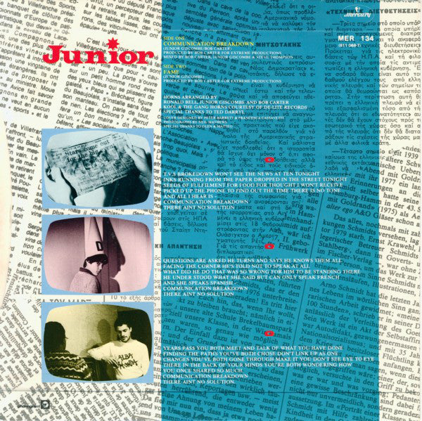 Junior (2) : Communication Breakdown (7")