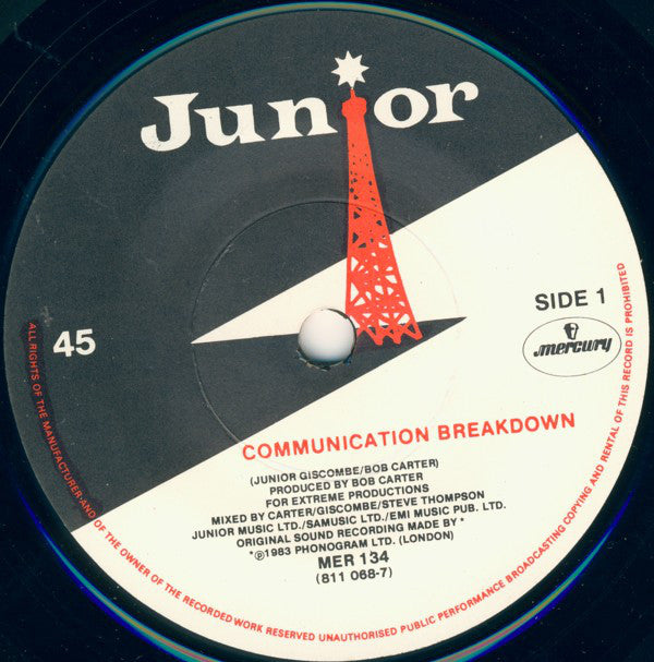 Junior (2) : Communication Breakdown (7")