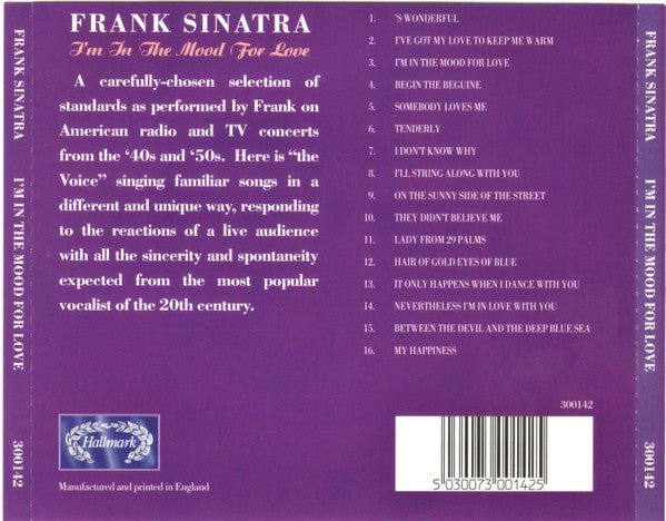 Frank Sinatra : I'm In The Mood For Love (CD, Comp)