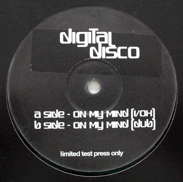 Digital Disco (2) : On My Mind (12", Ltd, TP)