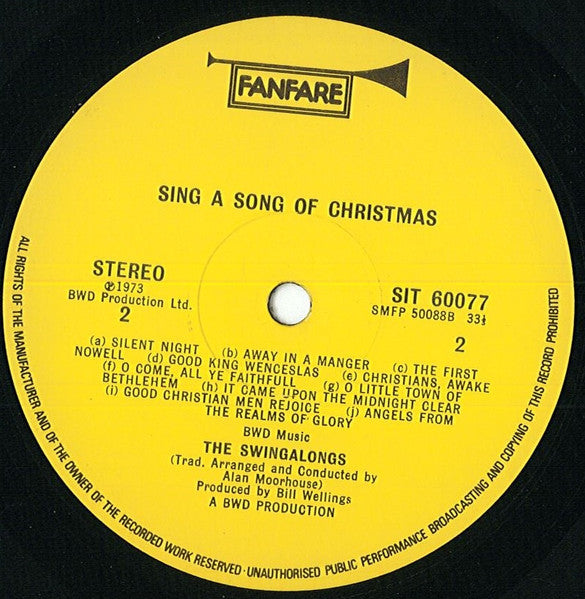 The Swingalongs : Sing A Song Of Christmas (LP, Album, RE)