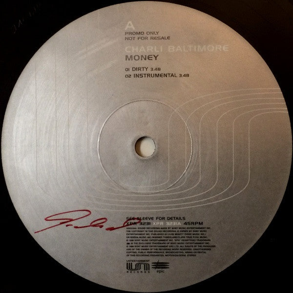 Charli Baltimore : Money (12", Promo)