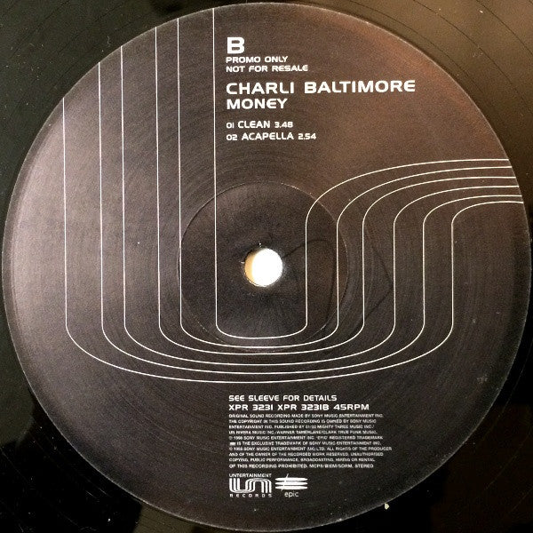 Charli Baltimore : Money (12", Promo)