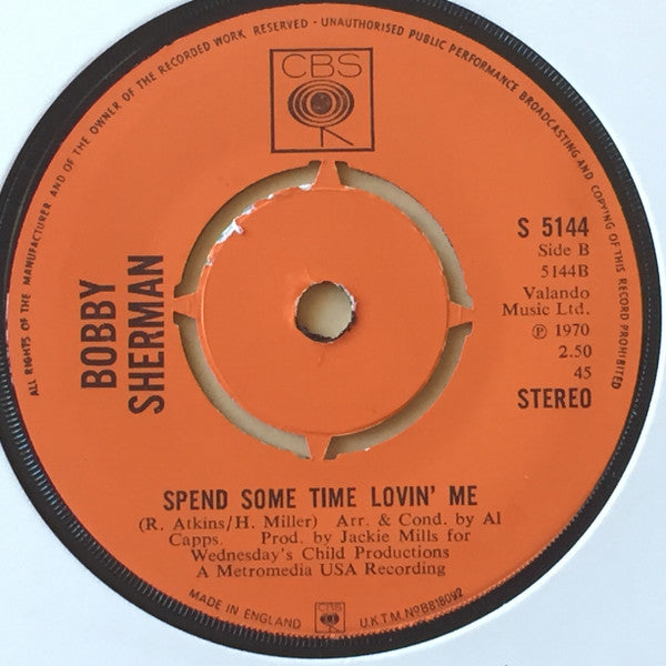 Bobby Sherman : Julie, Do Ya Love Me (7", Single, 4 P)
