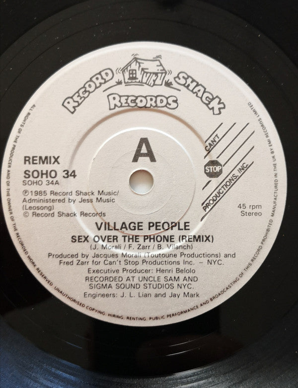 Village People : Sex Over The Phone (Special Remix) (7")