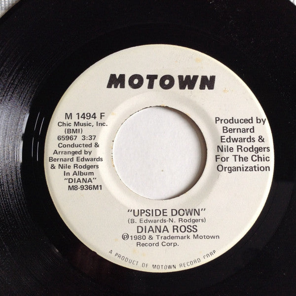 Diana Ross : Upside Down (7", Promo)