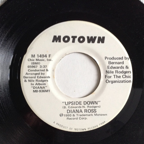 Diana Ross : Upside Down (7", Promo)