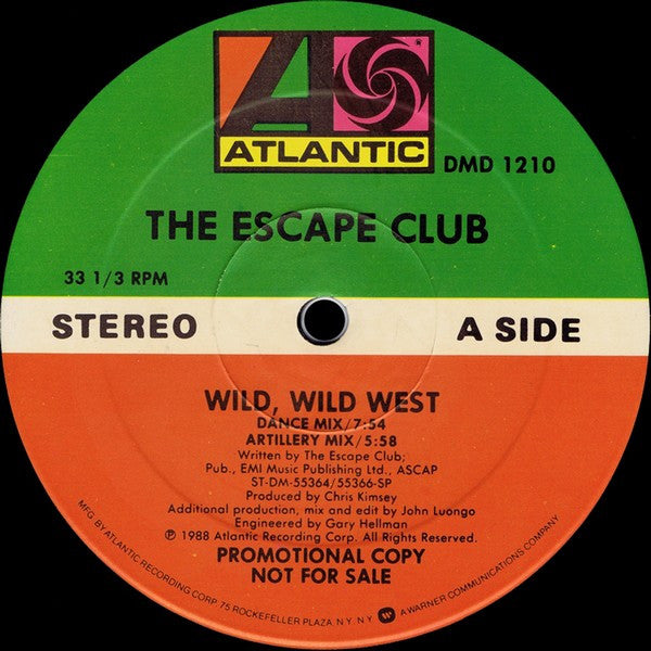 The Escape Club : Wild, Wild West (12", Promo)