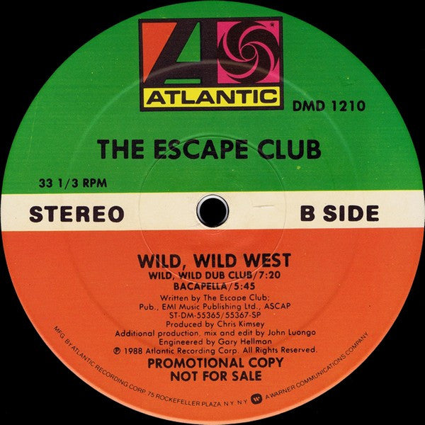 The Escape Club : Wild, Wild West (12", Promo)