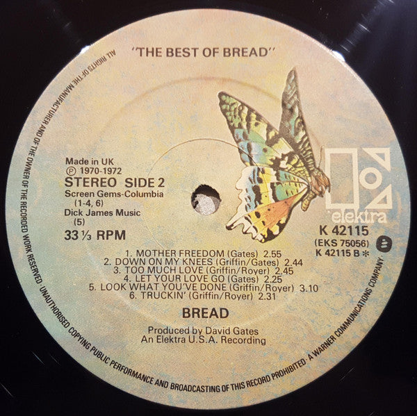 Bread : The Best Of Bread (LP, Comp)