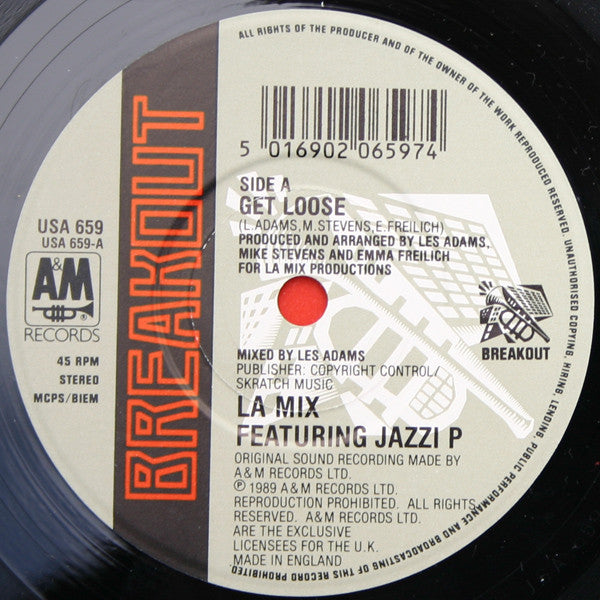 L.A. Mix Featuring Jazzi P : Get Loose (7", Single, Pap)