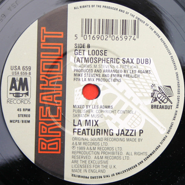 L.A. Mix Featuring Jazzi P : Get Loose (7", Single, Pap)