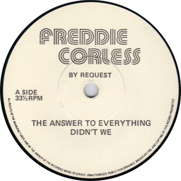 Freddie Corless : By Request (7", EP)