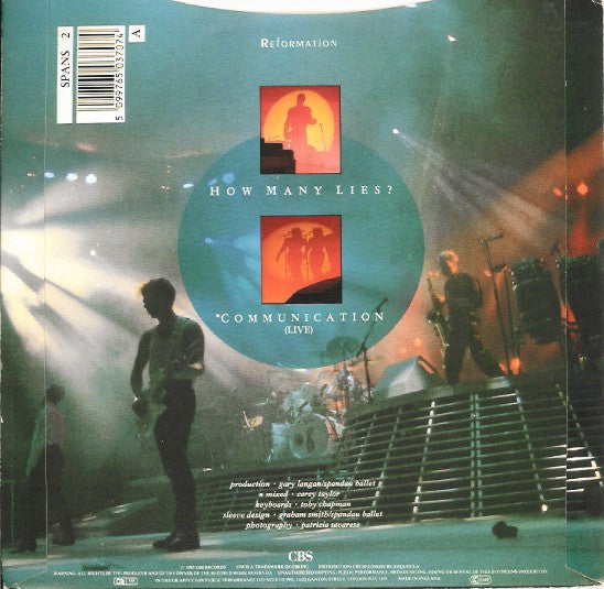 Spandau Ballet : How Many Lies ? (7", Single)