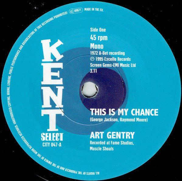 Art Gentry (3) / Shirley Brown : This Is My Chance / Even If The Signs Are Wrong (7", Single, Mono)