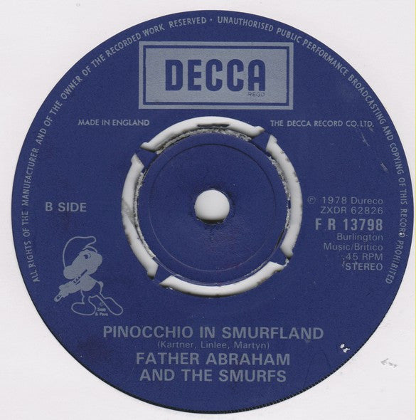 Vader Abraham And The Smurfs (2) : Dippety Day (7", Single)