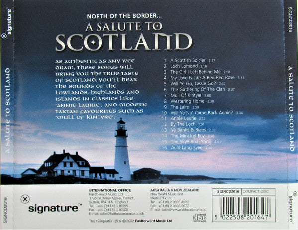 Unknown Artist : North Of The Border... A Salute To Scotland (CD, Album)