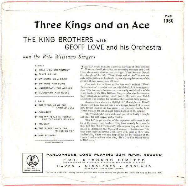 The King Brothers With Geoff Love & His Orchestra : Three Kings And An Ace (LP)