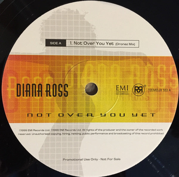 Diana Ross : Not Over You Yet (2x12", Promo)
