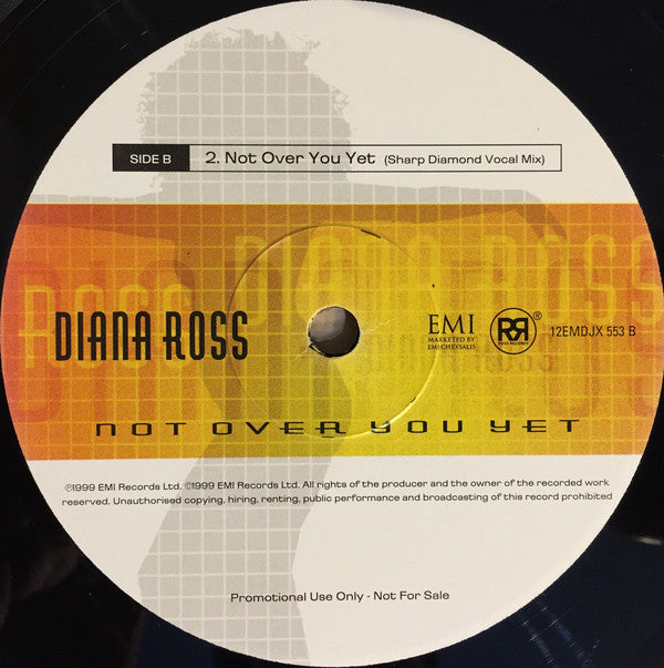 Diana Ross : Not Over You Yet (2x12", Promo)