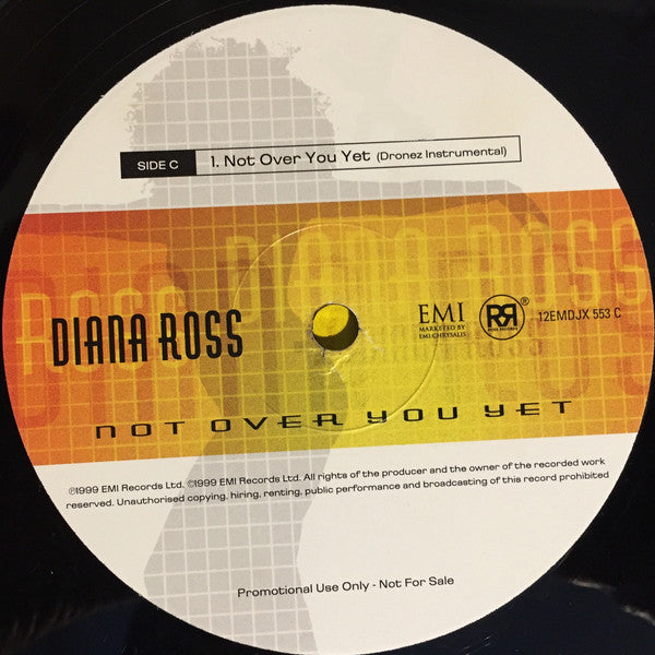 Diana Ross : Not Over You Yet (2x12", Promo)