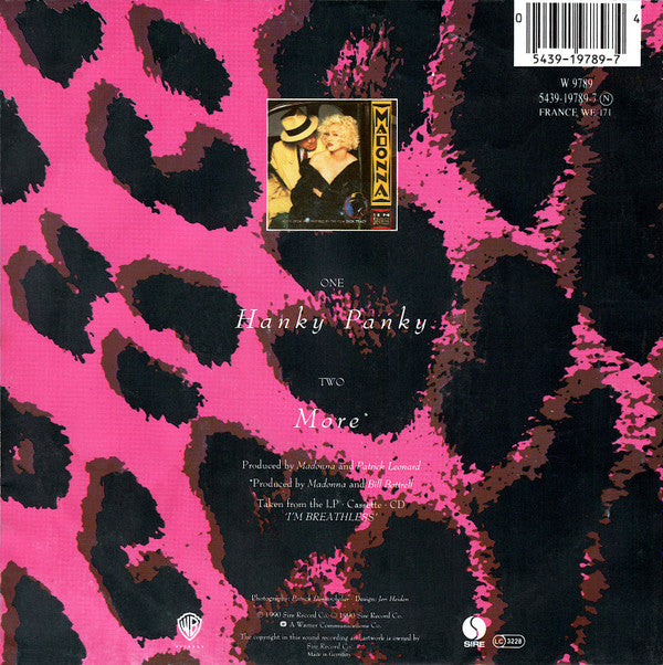 Madonna : Hanky Panky (7", Lar)