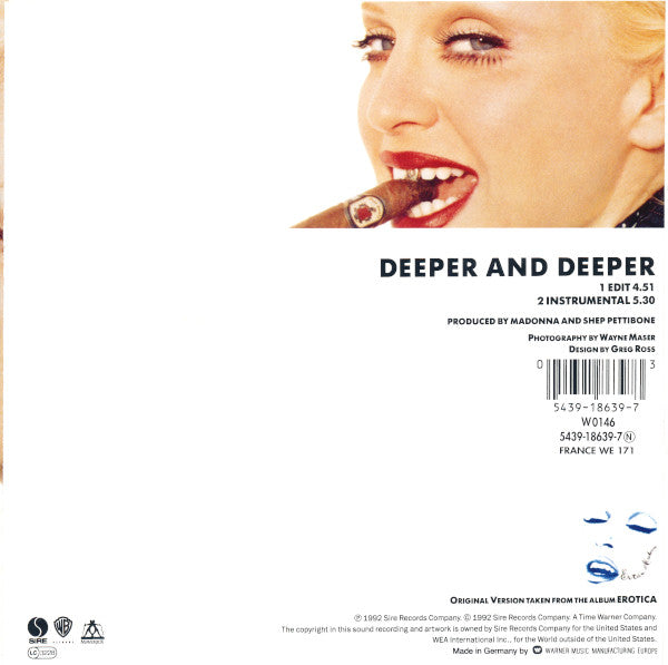 Madonna : Deeper And Deeper (7", Single, Lar)