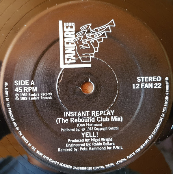 Yell! : Instant Replay (12")