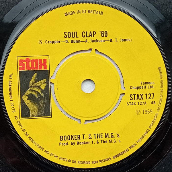 Booker T & The MG's : Soul Clap '69 (7", Single, 4 P)