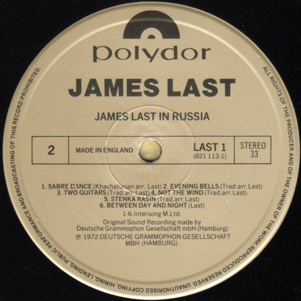 James Last : James Last In Russia (LP, Album, RE)