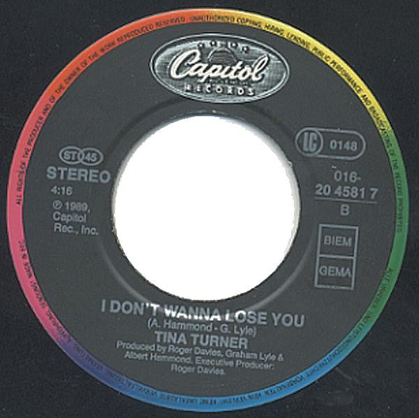 Tina Turner : Way Of The World (7", Single)