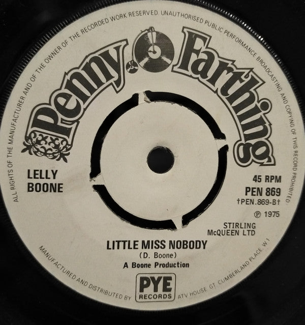 Lelly Boone : Send Your Love (7", Single, 4 P)