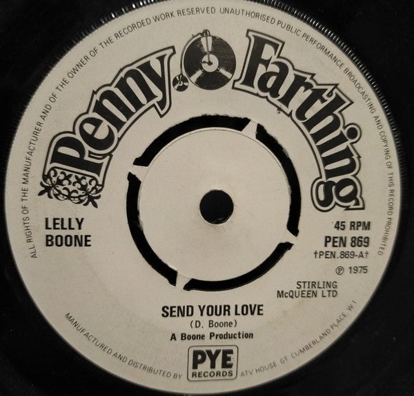Lelly Boone : Send Your Love (7", Single, 4 P)