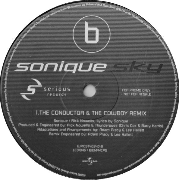 Sonique : Sky (12", Promo)