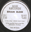Brian Eldee : I'm A Fool (7", EP)