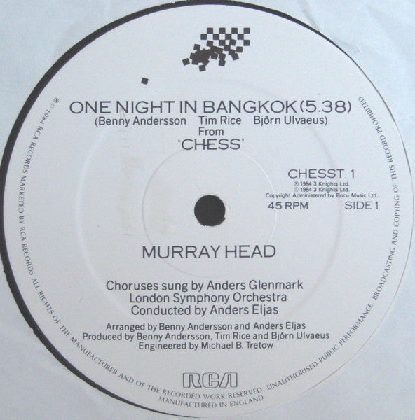 Murray Head : One Night In Bangkok (12")