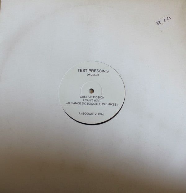 Groove Fiction : I Can't Wait  (Alliance DC Boogie Funk Mixes) (12", TP)