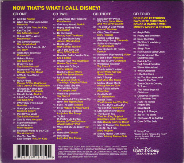 Various : Now That's What I Call Disney! (4xCD, Comp)