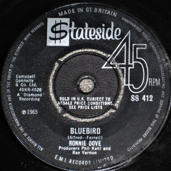 Ronnie Dove : One Kiss For Old Times' Sake  (7", Single)