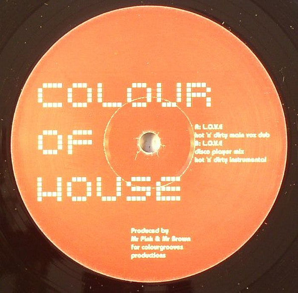 Colour Of House : L.O.V.E (12")