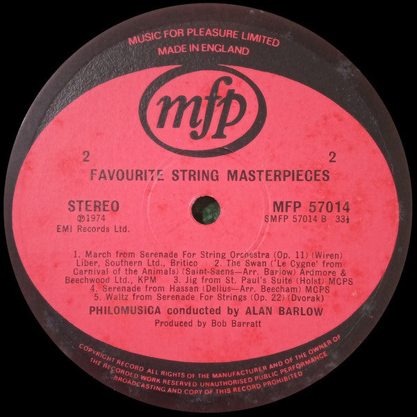 Philomusica Of London : Favourite String Masterpieces (LP, Album)