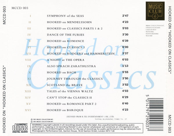 Louis Clark Conducting Royal Philharmonic Orchestra : Hooked On Hooked On Classics: The Very Best Of Hooked On Classics (CD, Comp)