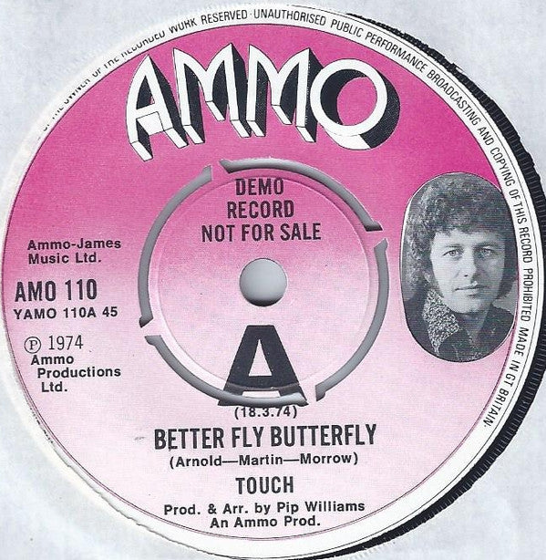 Touch (13) : Better Fly Butterfly (7", Single, Promo)