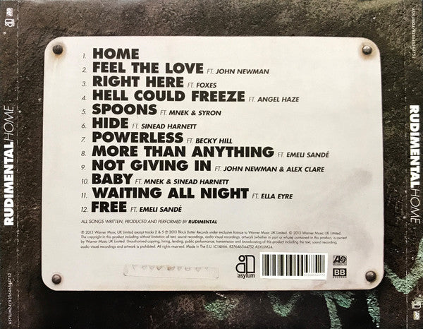 Rudimental : Home (CD, Album, Enh)