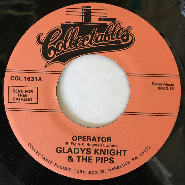 Gladys Knight And The Pips : Operator / I'll Trust In You (7", RE)