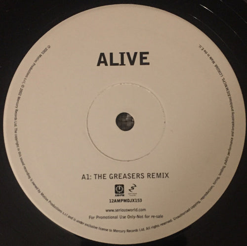 Alive : Alive (12", S/Sided, Promo)