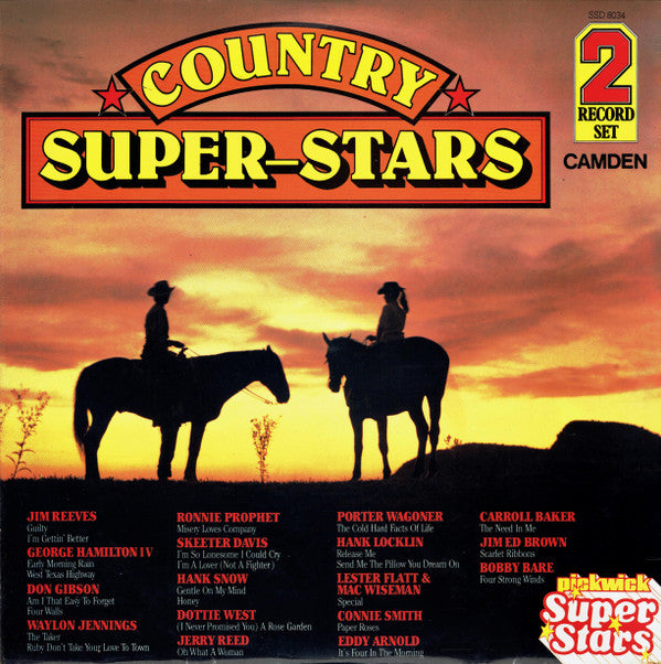 Various : Country Super-Stars (2xLP, Album, Comp)