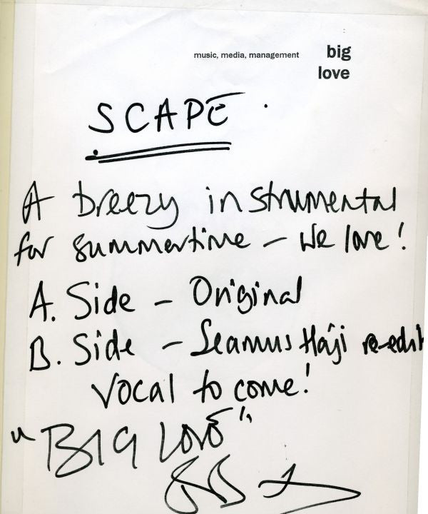 Scape : Untitled (12", W/Lbl)
