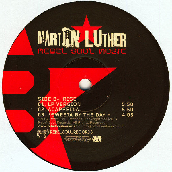 Martin Luther : Rebel Soul Music (12", Maxi)